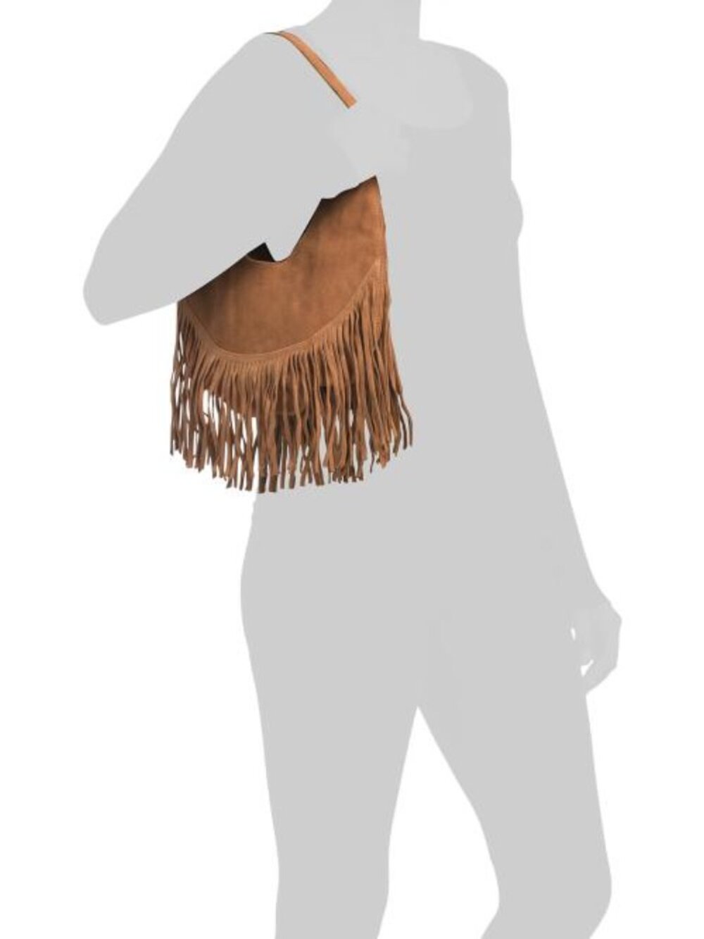 HARBOUR 2ND Suede Fringe Mini Hobo - Picture 4 of 4